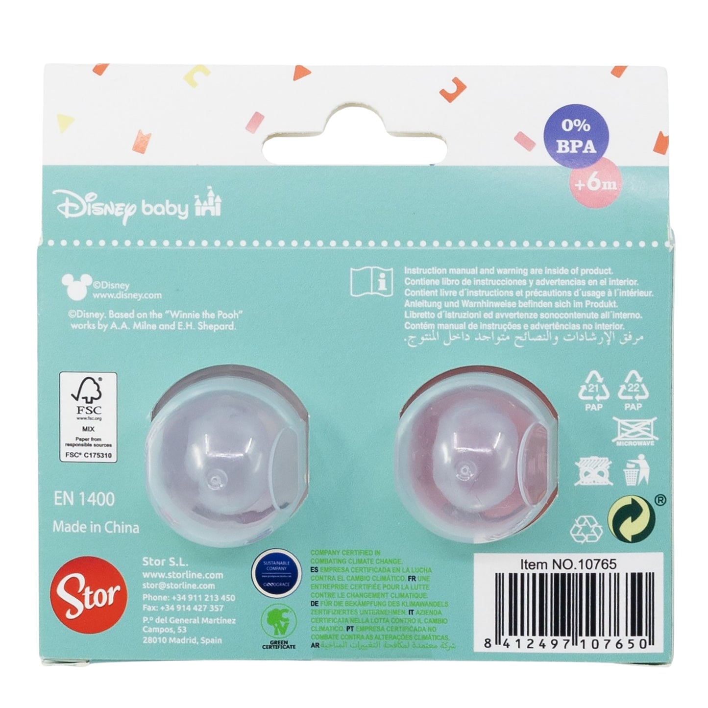 2 snuð 6m+ │ Mína Mús