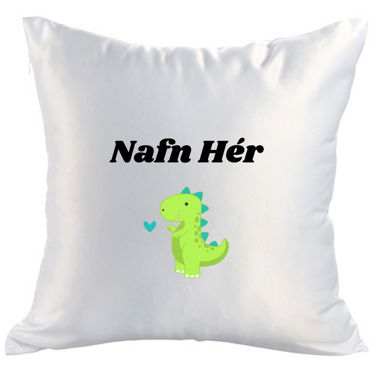 Púði │ Nafn │ Risaeðla græn