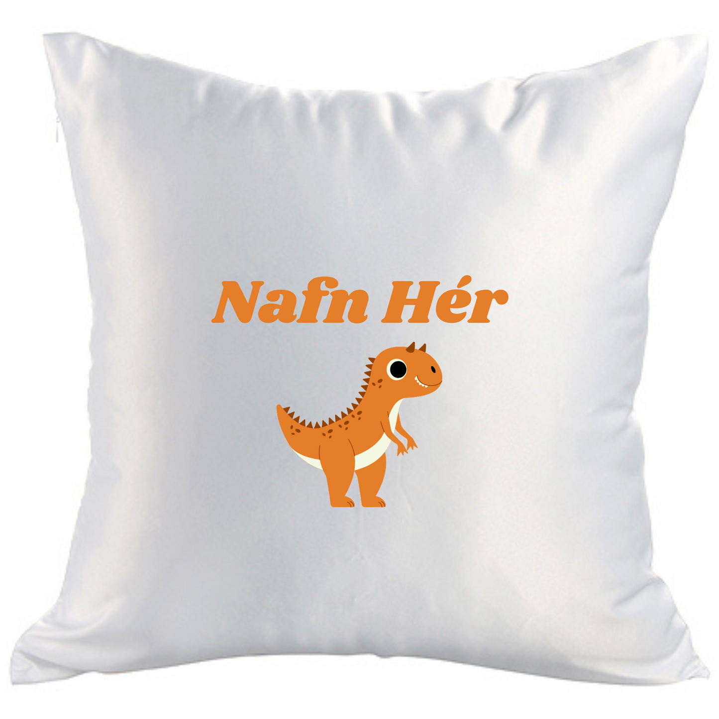 Púði │ Nafn │ Risaeðla appelsínugul