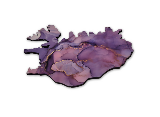 Glasamotta │Ísland │ Fjólublár marmari