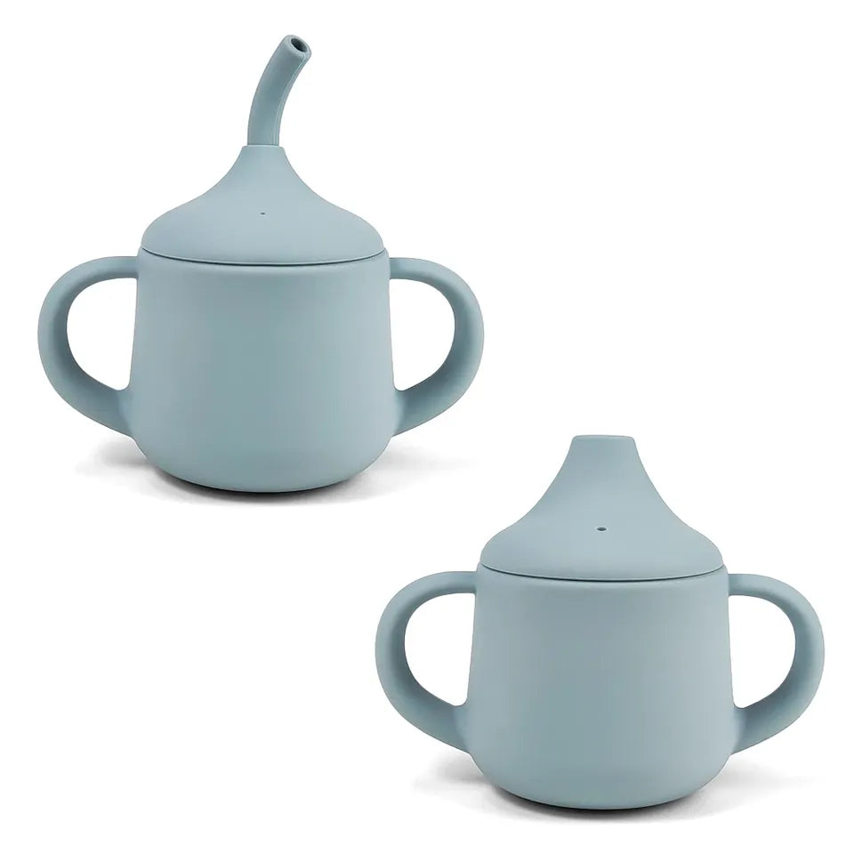 Gjafasett │ diskur, smekkur, stútkanna, skál, skeið og hnífapör│ Ether