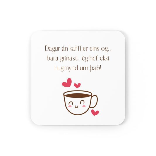 Glasamottur │ Kaffi │ 4 í pakka