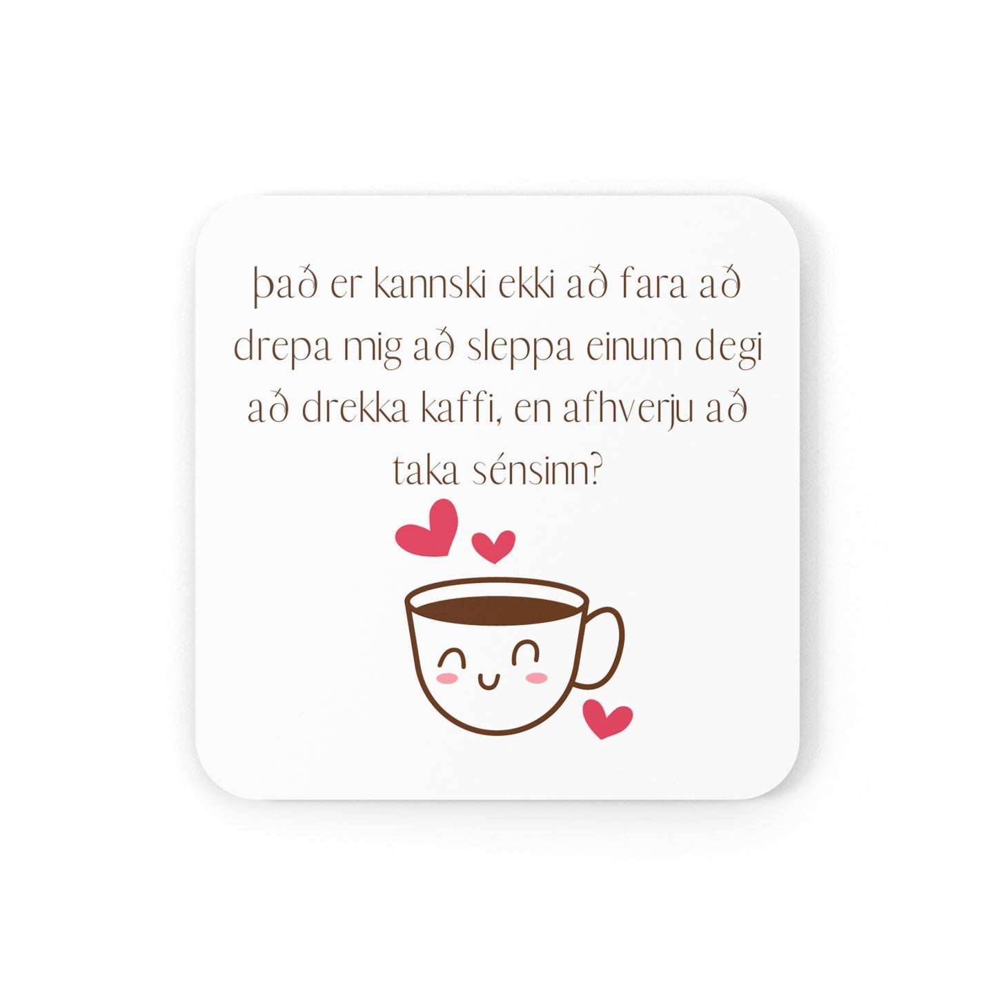 Glasamottur │ Kaffi │ 4 í pakka