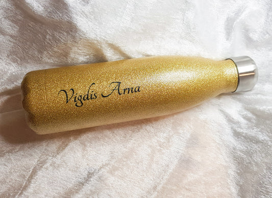 Glimmer stál flaska │ Gull