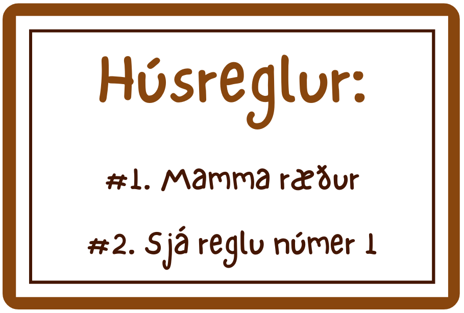 Segull │Húsreglur