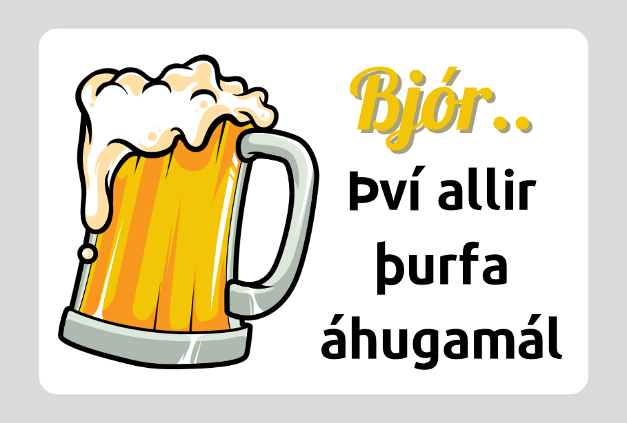 Segull │Bjór.. Því allir þurfa áhugamál