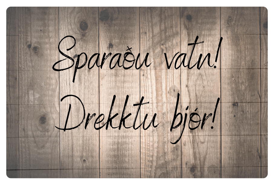 Segull │Sparaðu vatn! Drekktu Bjór!