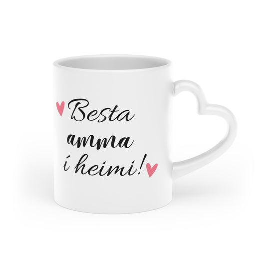 Bolli hjarta handfang │ Besta amma í heimi