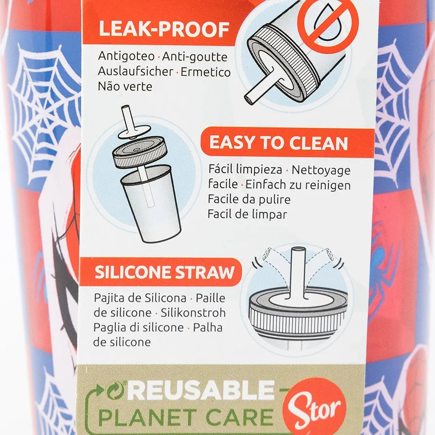 Glas með röri │Spiderman