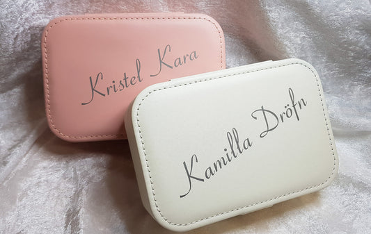 Skartgripaskrín │ Stórt │ 4 litir │ Sérmerkt