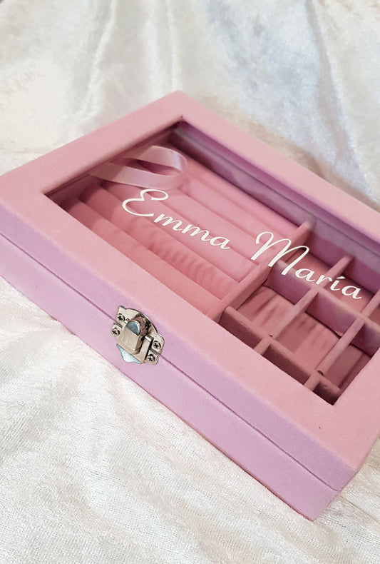 Skartgripaskrín │ Stórt │ 4 litir │ Sérmerkt