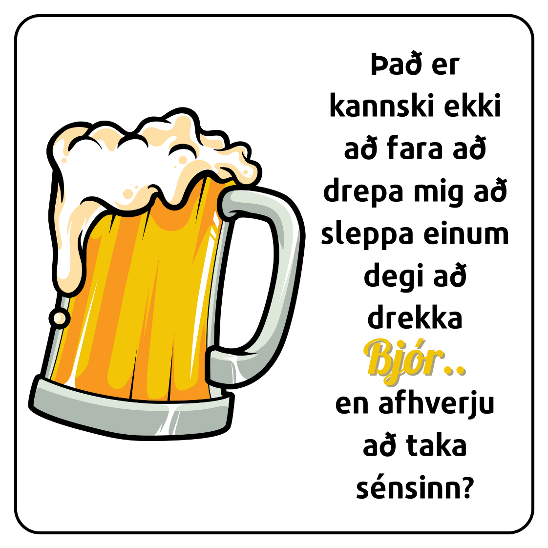 Glasamottur │ Bjór │ 4 í pakka