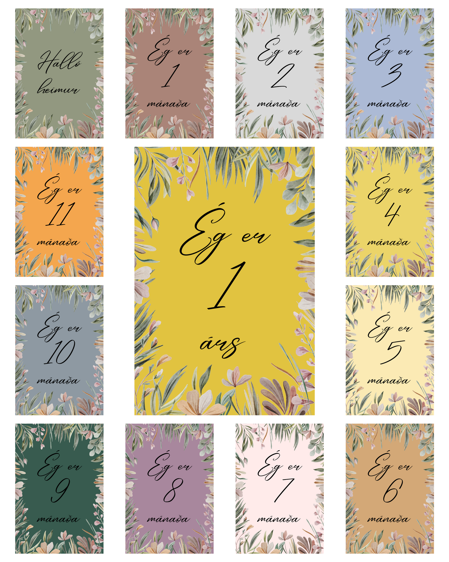 Mánaðarspjöld │ 2