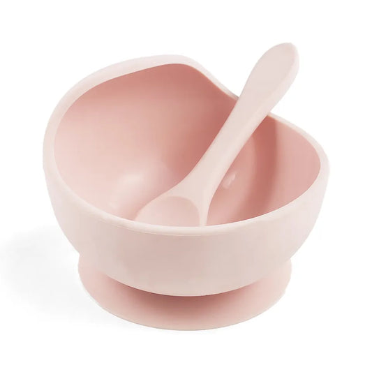 Gjafasett │ smekkur, skál og skeið │ blush