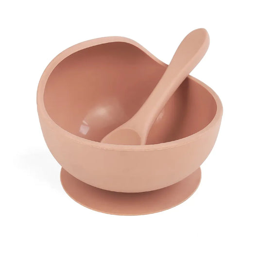 Gjafasett │ smekkur, skál og skeið │ Muted