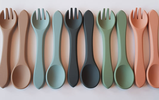 Sílikon Skeið + Gaffall