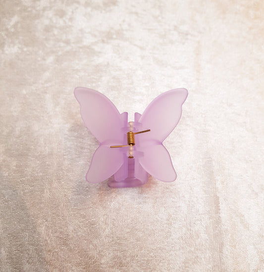 Hárklemma fiðrildi frosted│7 litir