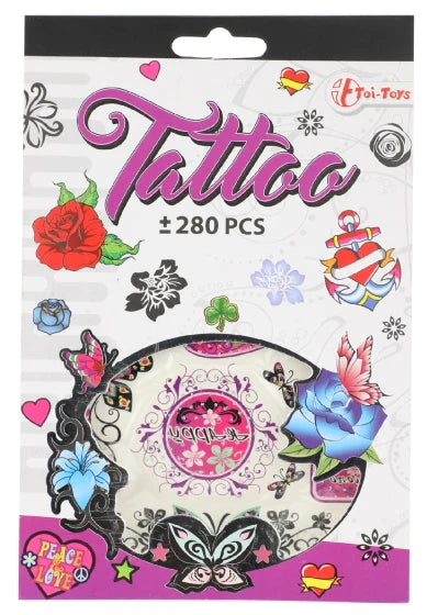 Tattoo límmiðar 280stk │ 6 teg