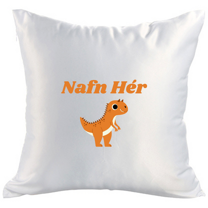 Púði │ Nafn │ Risaeðla appelsínugul