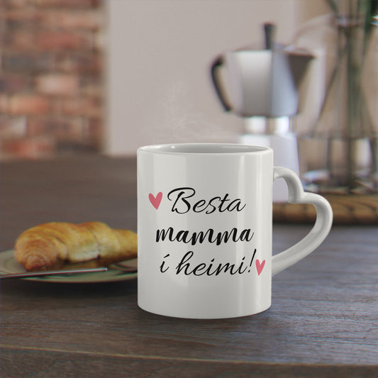 Bolli hjarta handfang │ Besta mamma í heimi