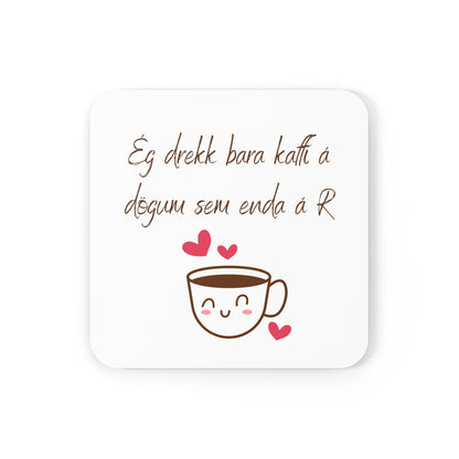 Glasamottur │ Kaffi │ 4 í pakka