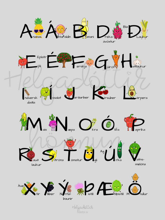 Plakat Stafrófið │ 4