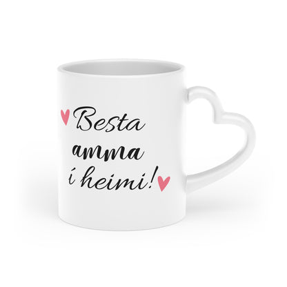 Bolli hjarta handfang │ Besta amma í heimi