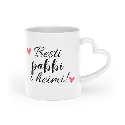 Bolli hjarta handfang │ Besti pabbi í heimi