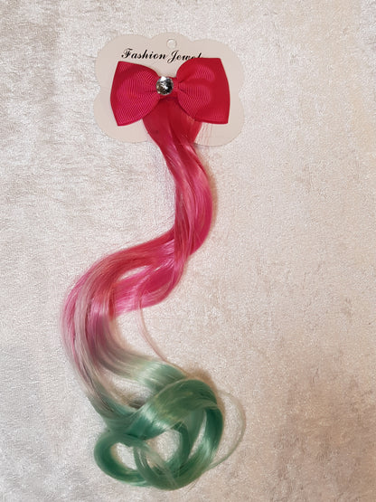 Slaufa með hárlokki│7 litir