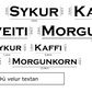 Skipulags límmiðar │ Þinn texti │ 6 saman