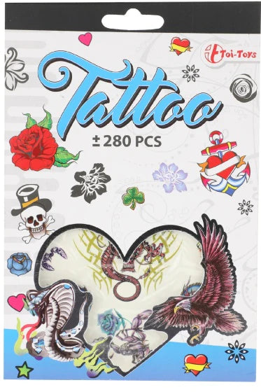Tattoo límmiðar 280stk │ 6 teg